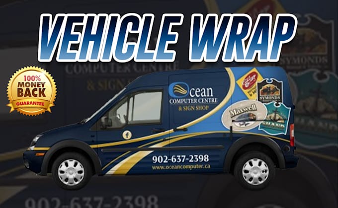 Gig Preview - Do unique van wrap design, , car wrap, van wrap, vehicle wrap