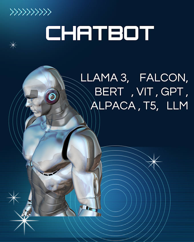 Gig Preview - Make chatbot to use  llama 3, agent, falcon and gpt models