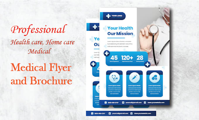 Bestseller - design professional medical, healthcare or dental flyer or brochure for you