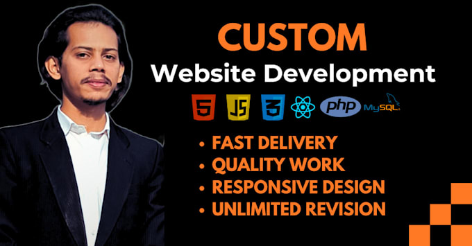 Gig Preview - Provide custom website development in wordpress html css javascript php mysql