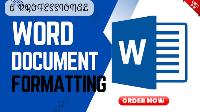 Gig Preview - Professionally edit format and layout design your microsoft word document