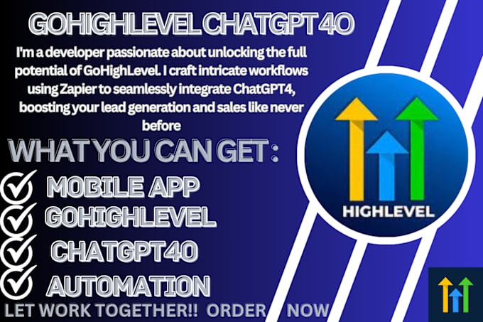 Gig Preview - Do gohighlevel chatgpt integration, gohighlevel appointment booking use make com