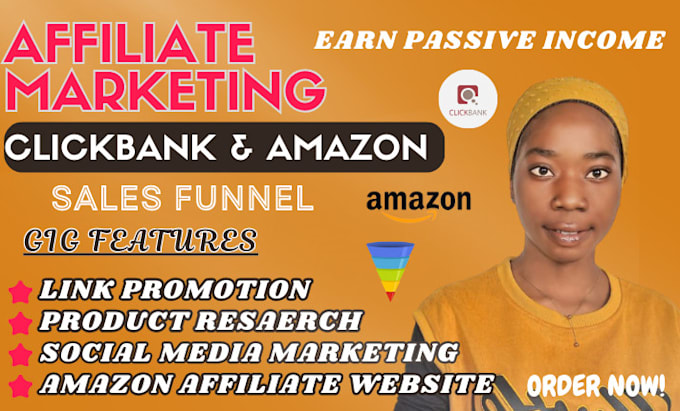 Gig Preview - Do autopilot clickbank affiliate marketing sales funnel amazon affiliate website