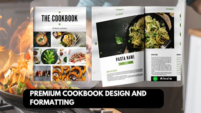 Gig Preview - Kdp cookbook formatting, editing, proofreading, layout design, meal plan design