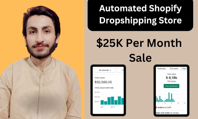 Gig Preview - Create 7 figure guaranteed automated shopify dropshipping site