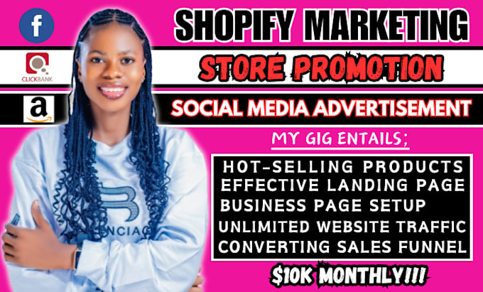 Gig Preview - Boost shopify sales, manage ecommerce, shopify marketing,shopify store promotion