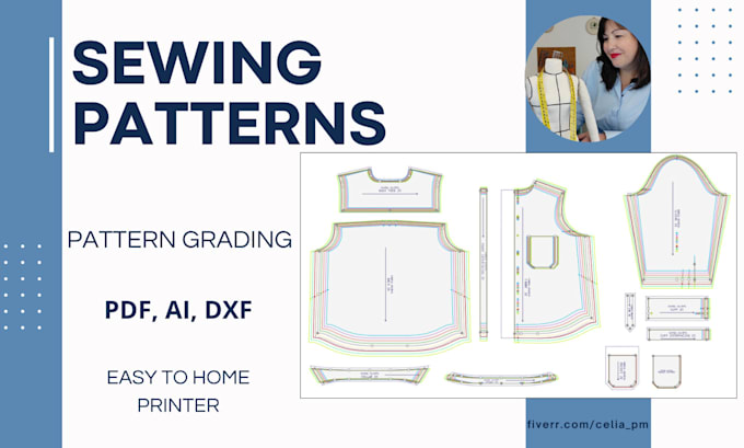 Gig Preview - Be your pattern maker, grading patterns