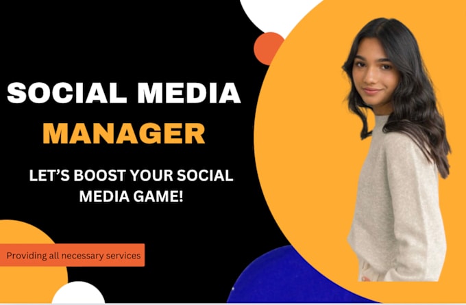 Gig Preview - Be your social media manager