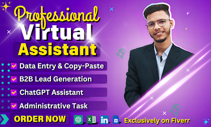 Bestseller - be general virtual assistant for administrative, data entry, wordpress, chatgpt