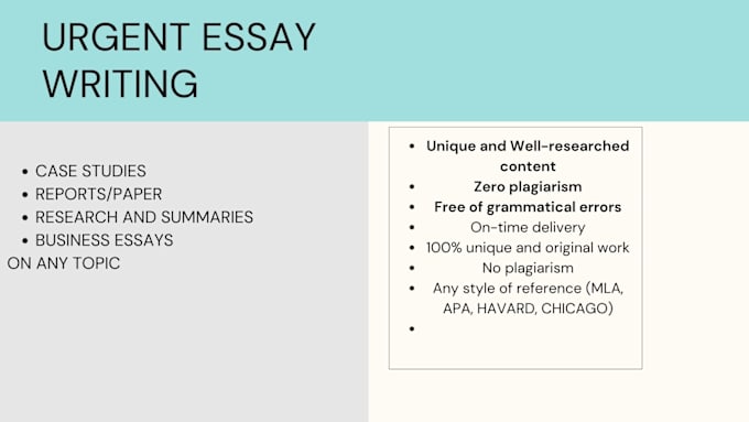 Gig Preview - Do  essay writing, research, summary and business proposals