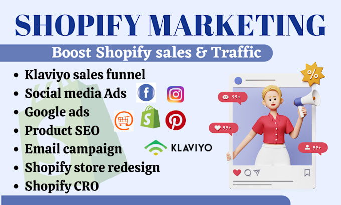 Bestseller - complete shopify marketing to boost shopify sales website traffic sales funnel