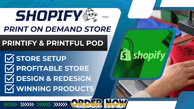 Gig Preview - Create profitable shopify website, design shopify dropshipping store redesign