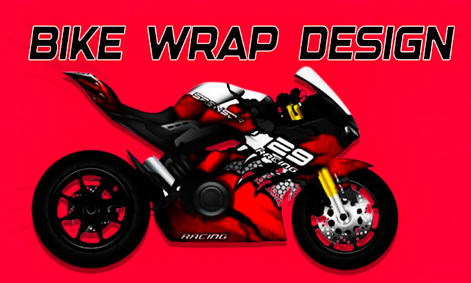 Gig Preview - Design premium motorcycle wrap design