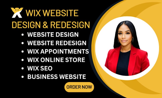 Gig Preview - Wix website redesign wix website design wix website redesign