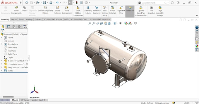 Gig Preview - Make 3d models, 2d drawings, assembly and simulation using solidworks