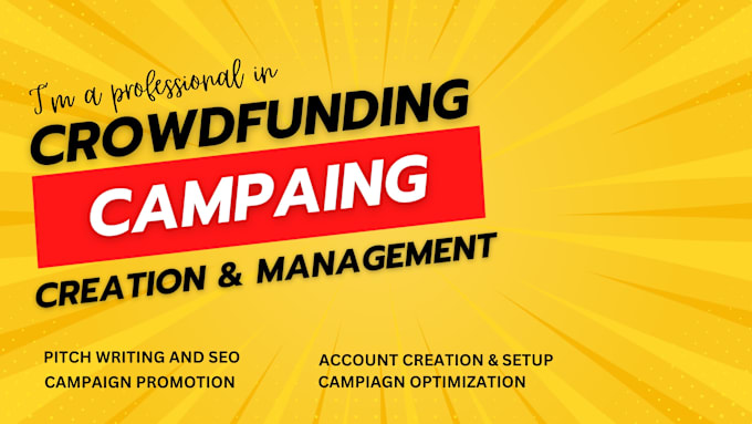 Gig Preview - Create promote crowdfunding campaign gofundme promotion to active backers list