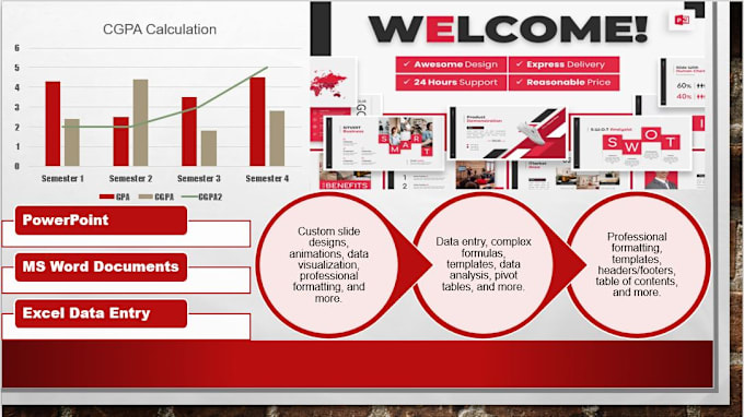 Gig Preview - Create custom powerpoint, excel, and word documents with professional formatting