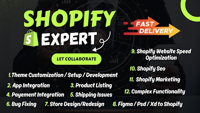 Gig Preview - Shopify plus developer, shopify expert, shopify theme customization, shopify