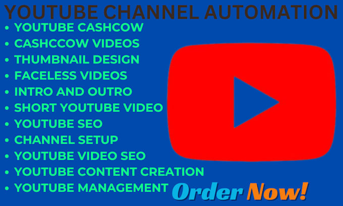 Gig Preview - Create youtube channel automation, faceless and cash cow videos