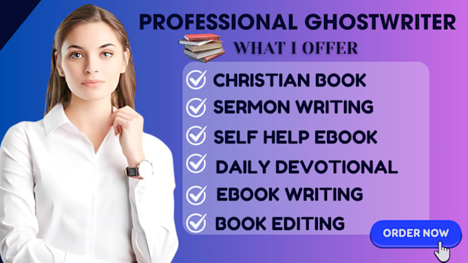 Gig Preview - Ghostwrite 30k kdp book writer non fiction ebook writer ghost book writer