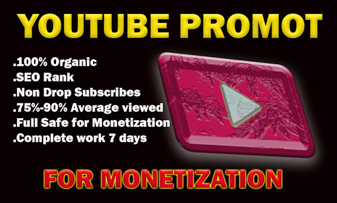 Gig Preview - Youtube channel monetization in a week complete subscribers