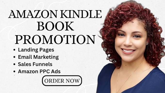 Gig Preview - Amazon kdp book promotion, ebook marketing, kindle ebook or course landing page