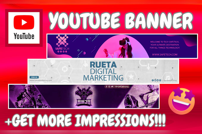 Gig Preview - Design professional youtube banner