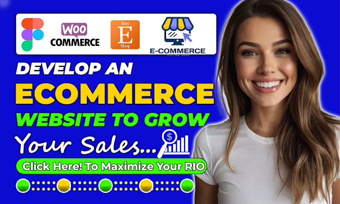 Gig Preview - Develop an ecommerce website woocommerce website online store to grow your sales