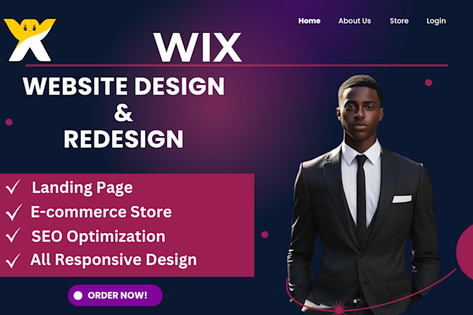 Gig Preview - Build wix ecommerce website wix website design wix studio wix business website