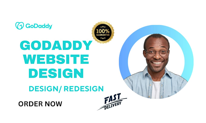 Gig Preview - Godaddy website design godaddy website redesign godaddy website design