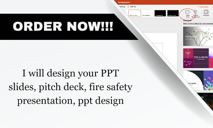 Gig Preview - Design your PPT slides, pitch deck, fire safety presentation, ppt design