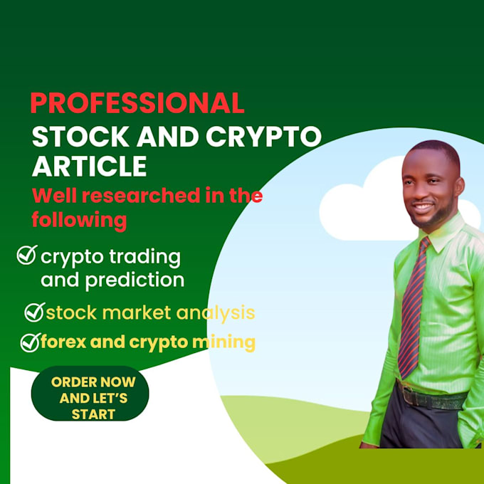 Gig Preview - Write high quality stock article, forex trading, and crypto blogs