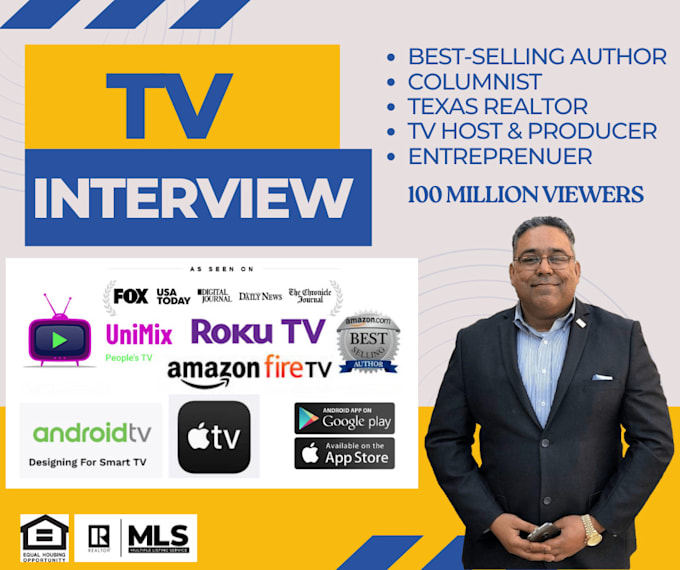 Gig Preview - Interview you on TV and publish it to millions of viewership