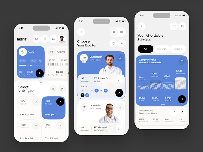 Gig Preview - Create healthcare app, medical app, dental app, hospital booking app