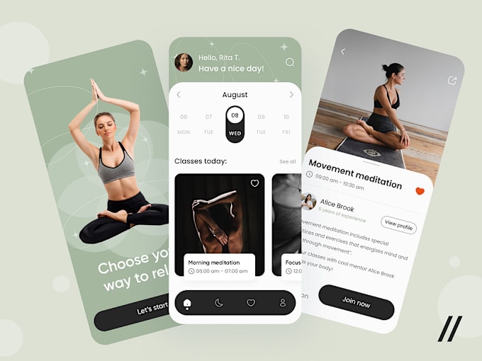 Bestseller - build fitness app, yoga meditation app workout app for health and fitness