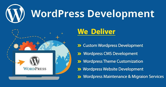 Gig Preview - Do professional wordpress website development and customization