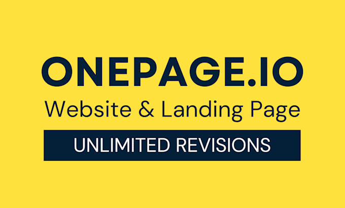 Gig Preview - Design redesign website or landing page with onepage dot io