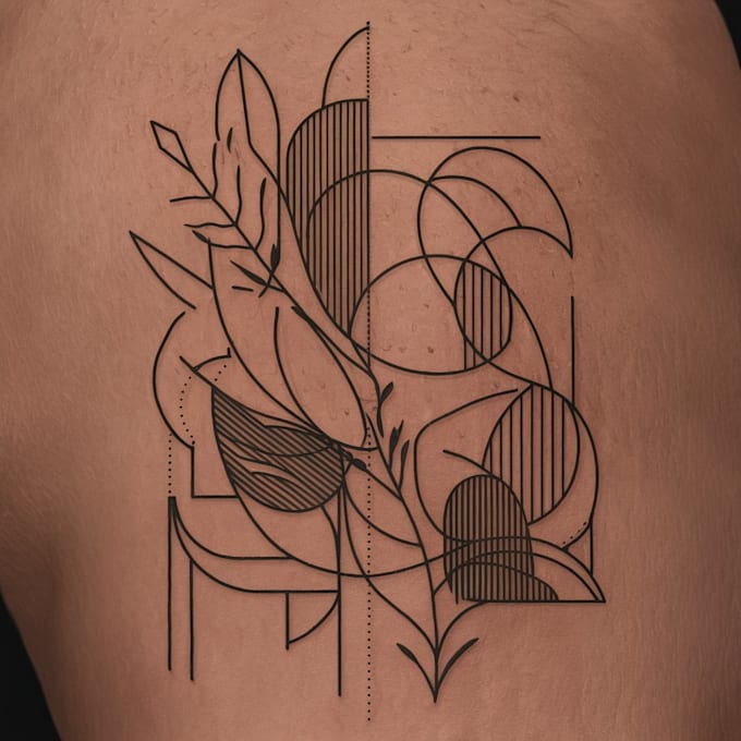 Gig Preview - Design artistic line art, minimalist tattoo art