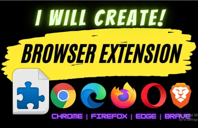 Gig Preview - Create chrome extension, safari and firefox extension, web automation