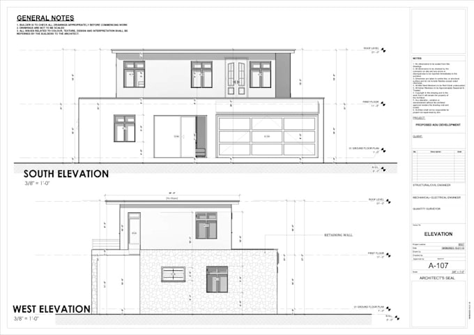 Gig Preview - Design detailed architectural plan with mep, hvac,adu plans for city permit