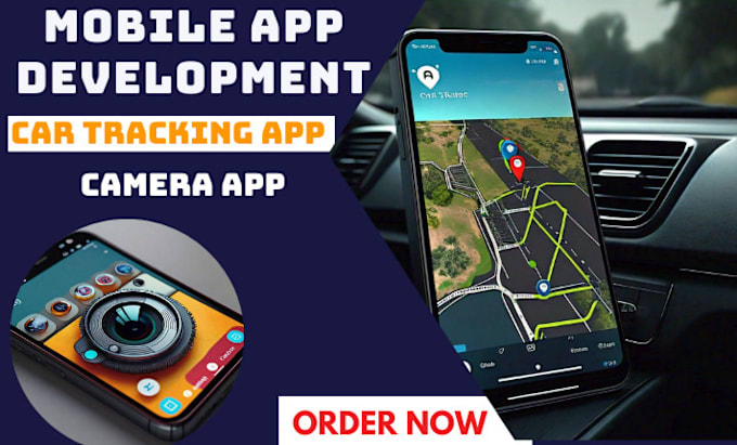 Gig Preview - Develop car tracking app camera app car rental dealership app taxi booking app