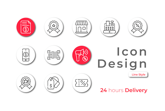 Gig Preview - Design custom icon set in 24 hours