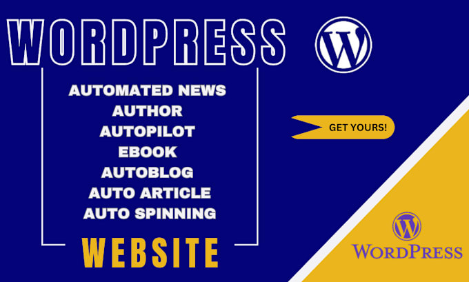 Gig Preview - Build automated news website, autoblog, autopilot, author wordpress website