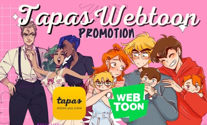 Gig Preview - Promote and expose webtoon, comic book, novel, tapas to real reader