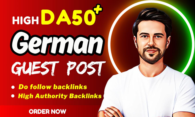 Gig Preview - Provide white hat seo service with high authority dofollow german backlinks