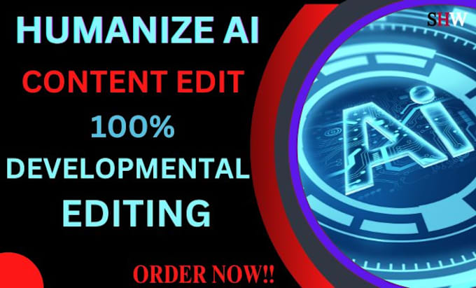 Gig Preview - Do humanize ai course content developmental editing, do manuscript proofreading