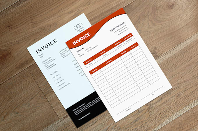 Gig Preview - Do professional invoice design in 3 hours