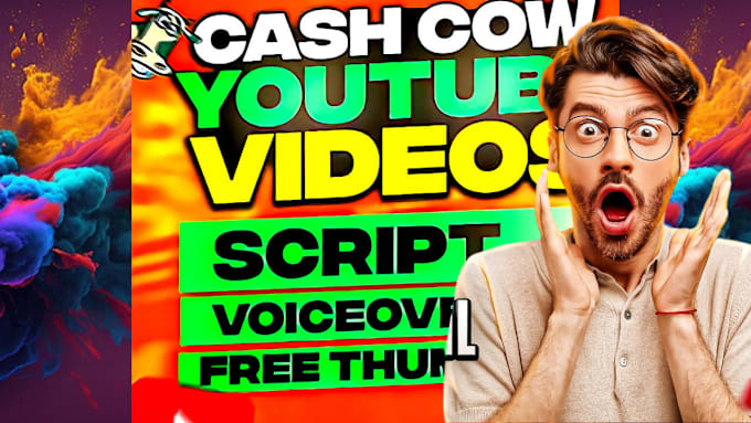 Gig Preview - Do cash cow youtube, cash cow faceless, cash cow videos