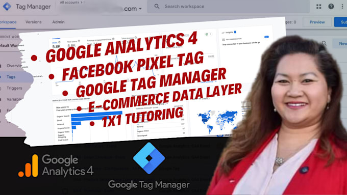 Gig Preview - Tutor google analytics 4 and GTM