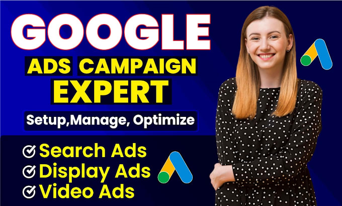 Gig Preview - Setup and manage google ppc ads campaign